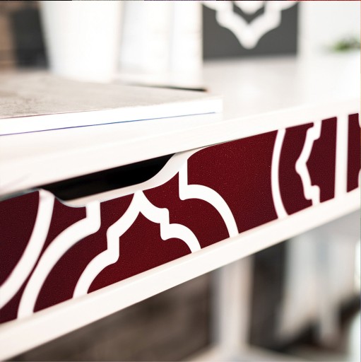 Zamatová zamatová plyšová dyha na nábytok, bordová farba