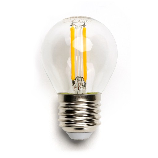 E27 LED žiarovka G45 4W teplá guľa