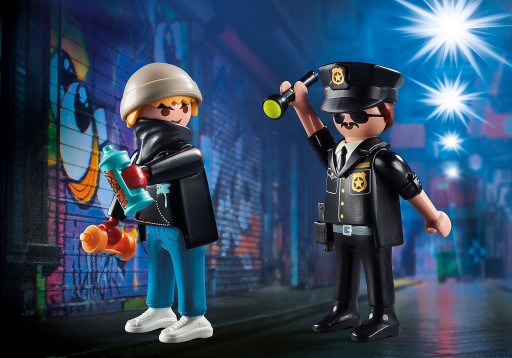 POLICAJT A GRAFIK PLAYMOBIL 70822 DUOPACK