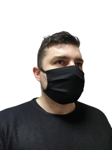 2x Ochranná maska BAWE Black.100% BALENIE 1 KUSU