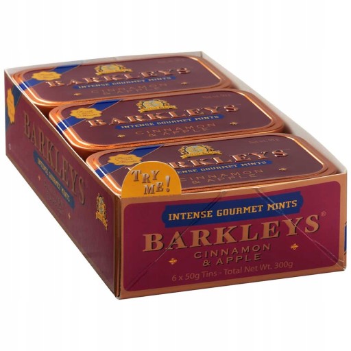 Cukríky Barkleys Apple Cinnamon Pastilky z USA