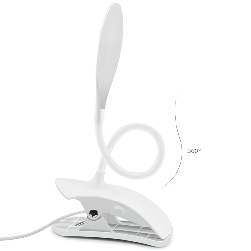 LED ŠKOLSKÁ STOLNÁ LAMPA NOČNÁ USB DOTYKOVÝ KLIP