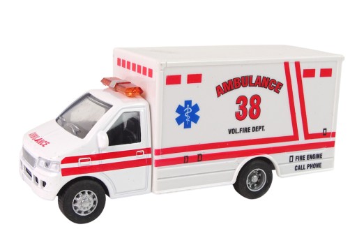 Automatická ambulancia s pohonom Červená Biela 2 farby