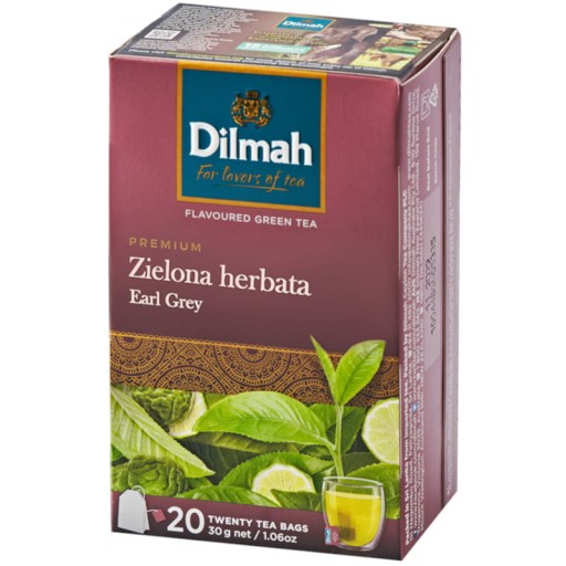 Dilmah Green Tea Earl Grey ex20 s príveskom