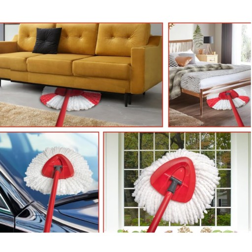 RÚČKA NA OTOČNÝ MOP VILEDA WRING&CLEAN TURBO, TROJUHOLNÍKOVÝ RÁM