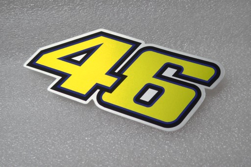 NÁLEPKA VALENTINO ROSSI 46 HONDA MOTO GP 10,1 x 4,3 cm