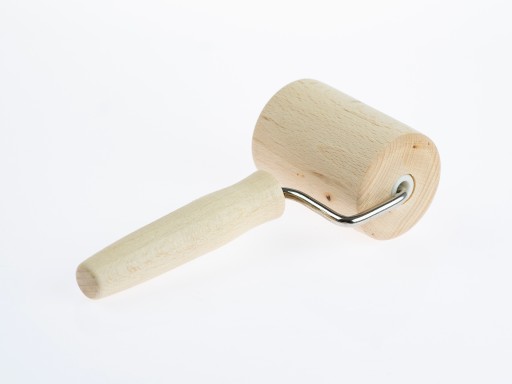VALEC NA VAĽANIE NA CESTO, malý, drevený, s rúčkou, OTOČNÁ FAWORKA MALÝ, 17 cm