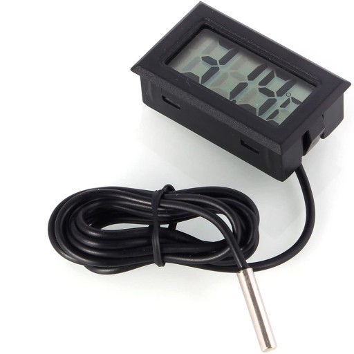 Digitálny ELEKTRONICKÝ TEPLOMER Presný LCD so sondou pre AKVÁRIOVÉ CHLADNIČKY