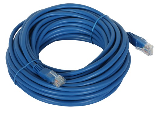 Patchcord RJ45/10-BLUE kat.5e UTP modrý 10m