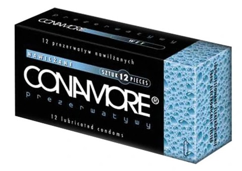 CONAMORE Wet Lubricated kondómy 12 kusov