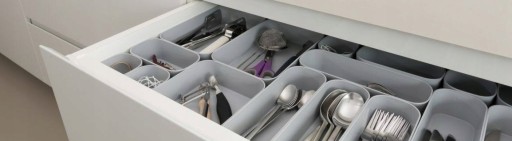 Zásuvka na organizér na príbory Curver Grey