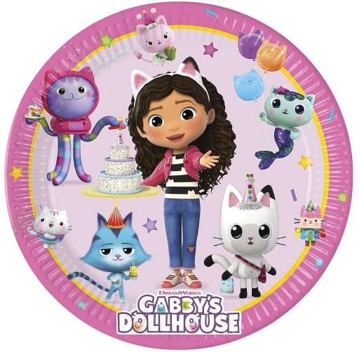 Gabi's Cat House papierové taniere 20 cm 8 ks.