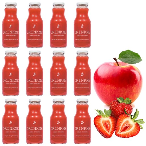 Jablkový jahodový džús jahodový džús Drinkme 250ml