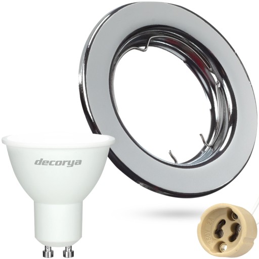 LED STROPNÝ DRŽIAK KRUH PRE KÚPEĽŇOVÚ ŽIAROVKU GU10