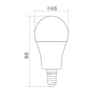 LED žiarovka E14 10W G45 Teplá Neutrál Studená