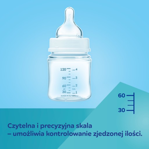 Canpol EasyStart antikoliková fľaša 120ml MOUNTAINS s cumlíkom 0m+