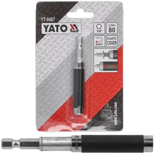 MAGNETICKÝ DRŽIAK BITOV 1/4'' x 80 mm YATO