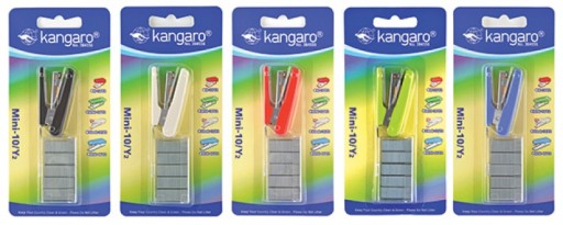 KANGARO ZOŠÍVAČKA MINI-10 SVORKOV, DO 10 STR., BLISTER, MIX FAREB