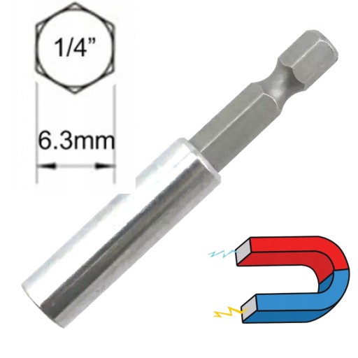 MAGNETICKÝ DRŽIAK NA HROTY BITOV 1/4 60 mm