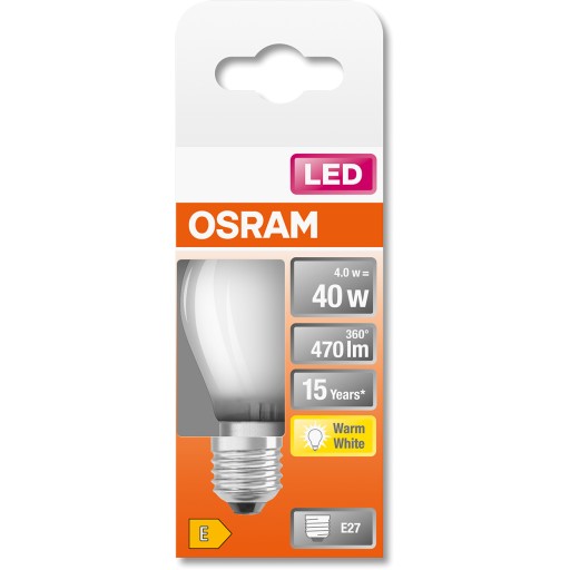 LED žiarovka SMALL BALL E27 4W = 40W 2700K OSRAM