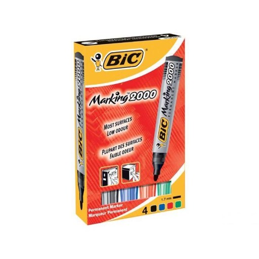 BIC 2000 PERMANENTNÉ ZNAČOVAČE 4 FARBY