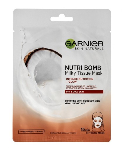 Garnier pleťová maska s kokosovým mliekom