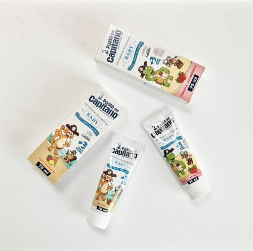 Zubná pasta pre deti +3 PASTA DEL CAPITANO ovocná 75ml