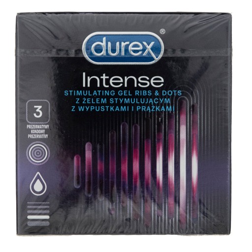 DUREX INTENSE STIMULAČNÉ KONDÓMY 3 KUSY