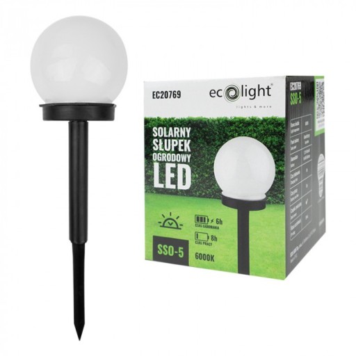 Solar Garden Bollard LED okrúhle tienidlo SSO-5