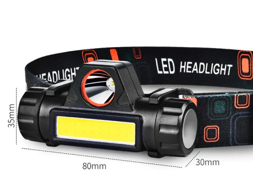 HLAVOVÁ LAMPA COB HLAVNÁ LAMPA 4v1 LAMPA S MAGNETOM