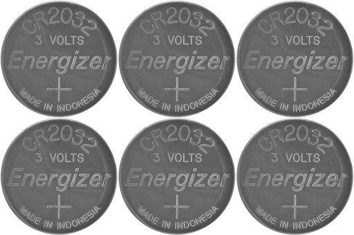 6x ENERGIZER CR2032 DL2032 Lítiová 3V batéria