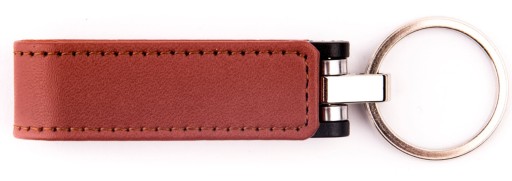 Kožená kľúčenka Pendrive Brown 4 GB dátumovka