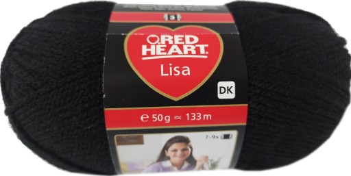 Priadza LISA - 0217 - Čierna