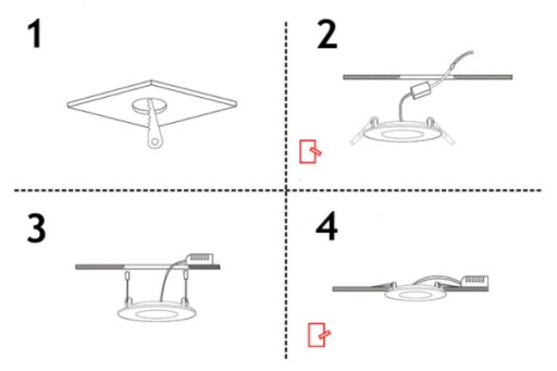 PANELOVÁ STROPNÁ LED LAMPA 12W STUDENÁ BIELA ZARIADENIE