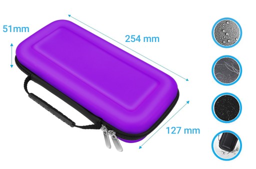 VYSTUDENÉ POUZDRO PRE NINTENDO SWITCH V1 V2 PURPLE