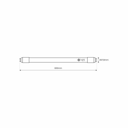 LED SVIEDLO 60cm 9W náhrada 18W CW