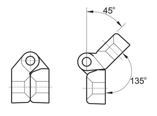 PÁNT S OTVORMI 32x32 PLAST PA