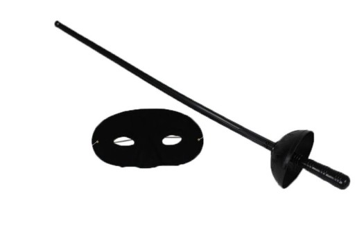 RÝCHLOSŤ + MASKA ZORRO WARRIOR MUSKETTEER SEDMAN