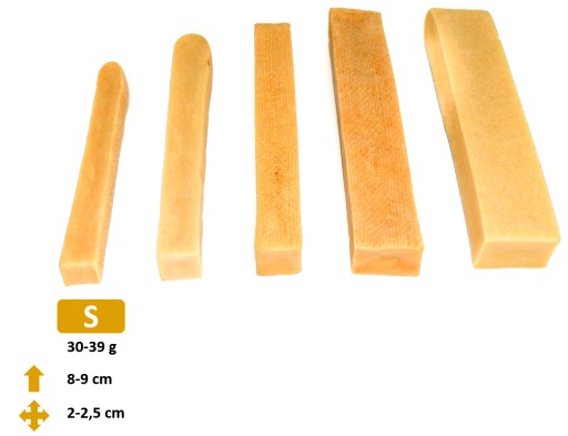 S / 30-39 g / Hryzátko, zdravá pochúťka pre psov, himalájsky syr, 8-9 cm