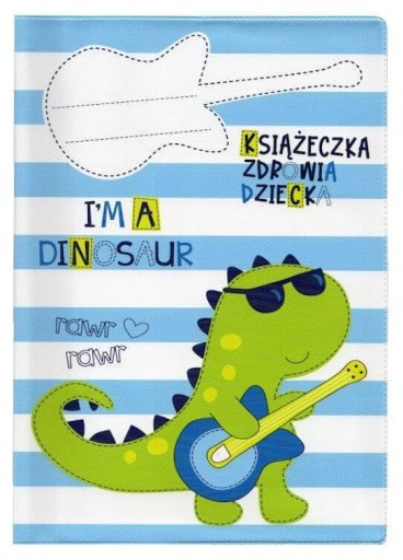 Obal na detskú zdravotnú knižku BIURFOL rawr dinosaurus