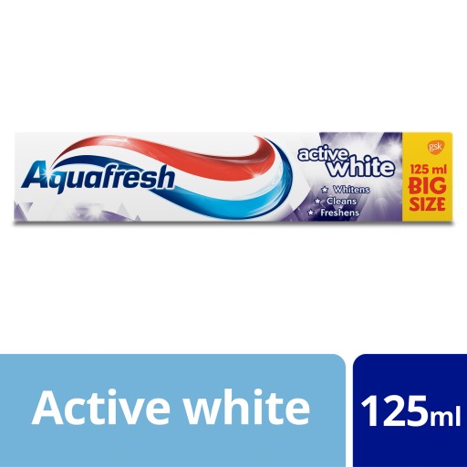 Aquafresh Active White zubná pasta 2x125ml