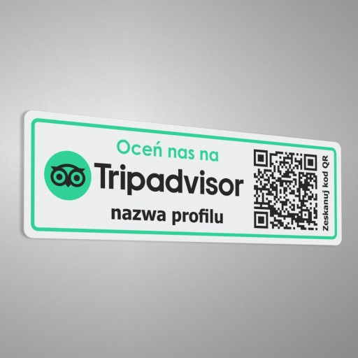 Ohodnoťte nás na Tripadvisore QR – nálepka 7x22