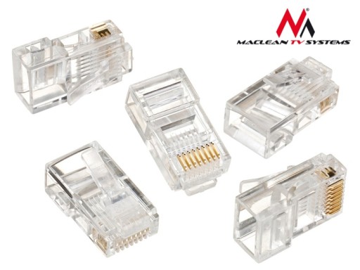 RJ-45 ZÁSTRČKA 8P8C RJ45 ZÁSTRČKY SVORKY - 100 ks