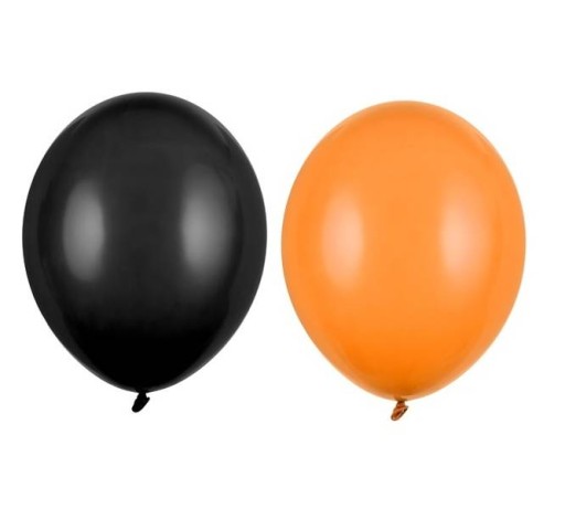 HALLOWEENSKÉ DEKORÁCIE ČIERNE ORANŽOVÉ BALÓNY x20