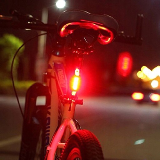 PREDNÉ + ZADNÉ LED BICYKLE LAMPA, NABÍJACIE, NA RIADITEĽKA