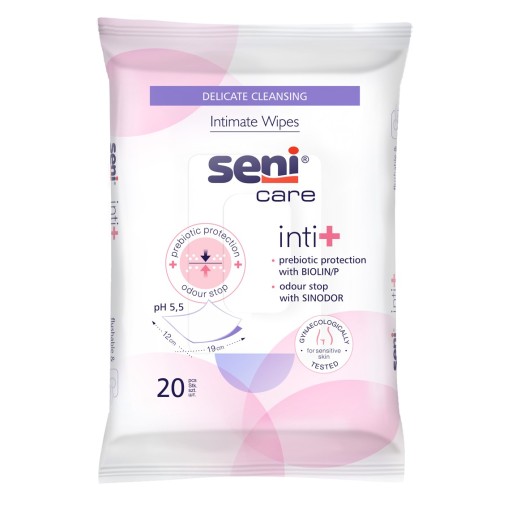 Seni Care Inti+ obrúsky na intímnu hygienu 20 ks