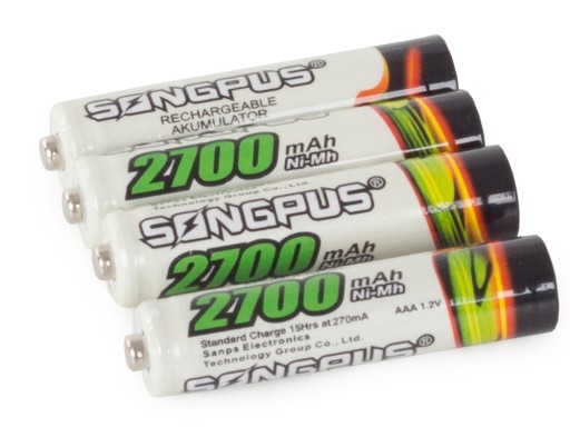4 ks. AAA R3 UP BATÉRIA NA 2700mAh