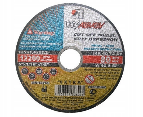 Kovový rezací kotúč 125 x 1 x 22,2 mm (2890)