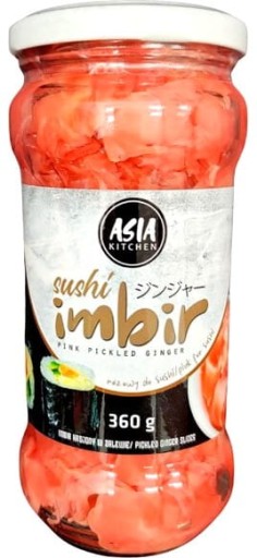 Marinovaný zázvor na sushi ružový 360g ÁZIA KUCHYŇA