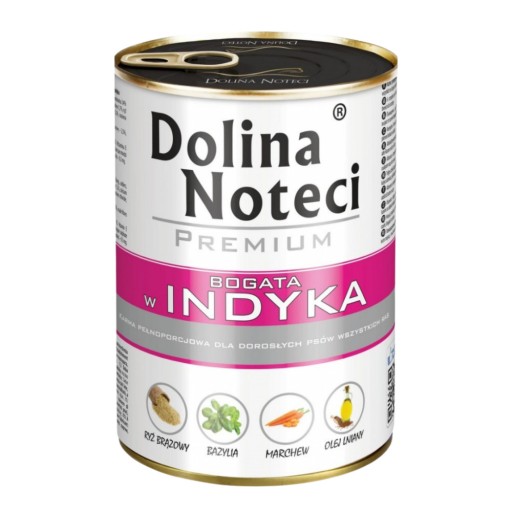 Dolina Noteci Prémiové mokré krmivo pre psov bohaté na morku 400g